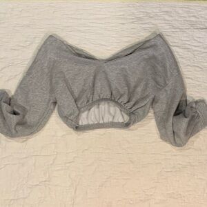 Off the shoulder fashion nova long sleeve crop top 🫧💕